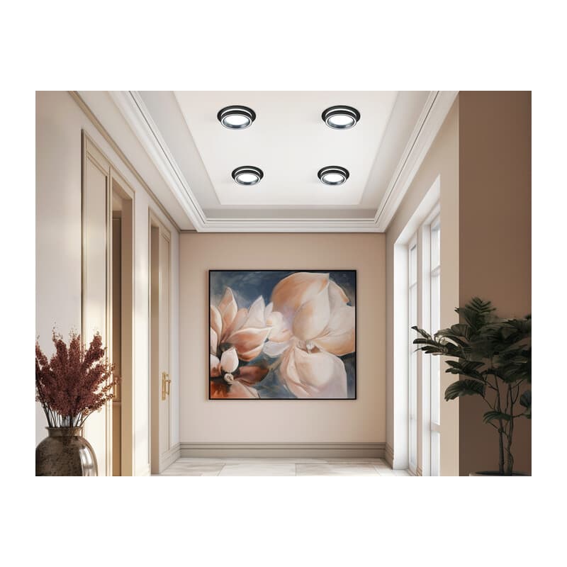 Светильник встраиваемый со сменной лампой GX70 TU5210 BK черный IP20 GX70 D150*52 Ambrella Light 13