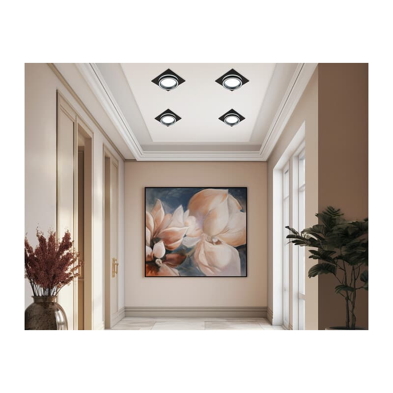 Светильник встраиваемый со сменной лампой GX70 TU5230 BK черный IP20 GX70 D150*150*52 Ambrella Light 13
