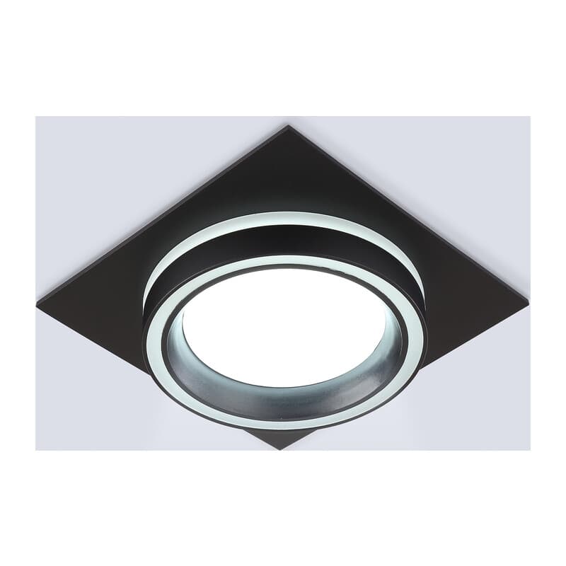 Светильник встраиваемый со сменной лампой GX70 TU5230 BK черный IP20 GX70 D150*150*52 Ambrella Light 9