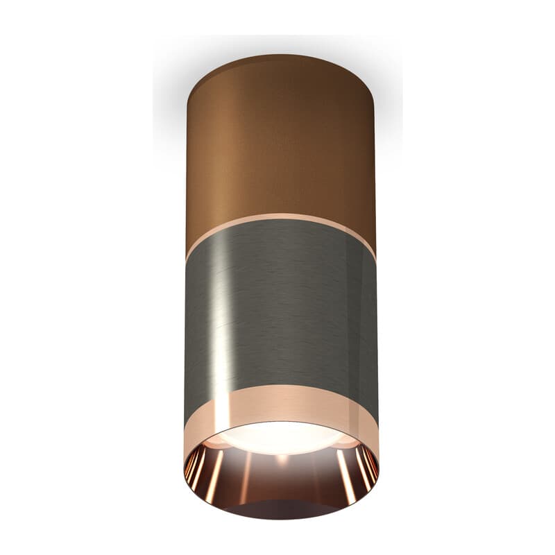Комплект накладного светильника XS6303021 DCH/CF/PPG черный хром/кофе песок/золото розовое полированное MR16 GU5.3 Ambrella Light 2