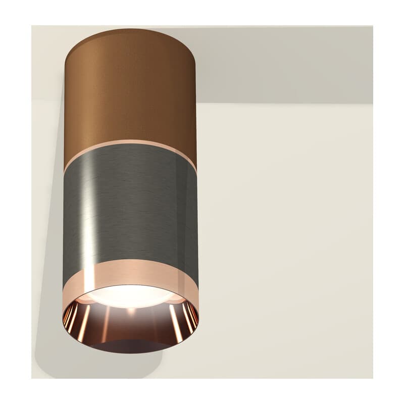 Комплект накладного светильника XS6303021 DCH/CF/PPG черный хром/кофе песок/золото розовое полированное MR16 GU5.3 Ambrella Light 3