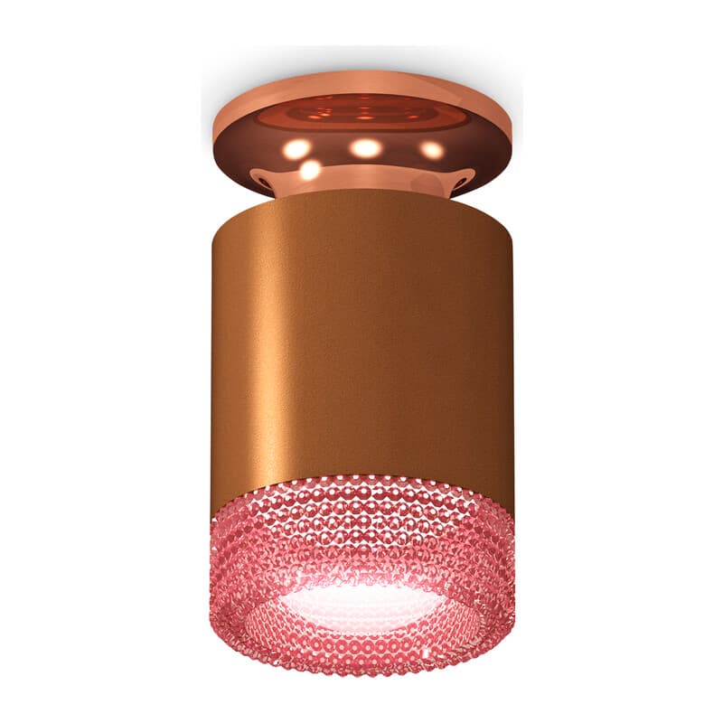 Комплект накладного светильника с композитным хрусталем XS6304151 SCF/PPG/PI кофе песок/золото розовое полированное/розовый MR16 GU5.3 (N6906, C6304, N6152) Ambrella Light 4
