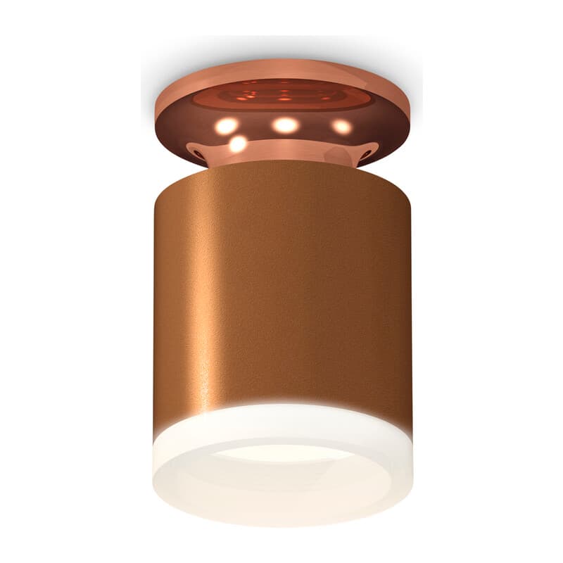 Комплект накладного светильника с акрилом XS6304152 SCF/PPG/FR кофе песок/золото розовое полированное/белый матовый MR16 GU5.3 Ambrella Light 4