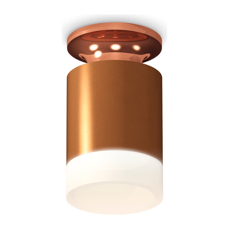 Комплект накладного светильника с акрилом XS6304153 SCF/PPG/FR кофе песок/золото розовое полированное/белый матовый MR16 GU5.3 Ambrella Light 4
