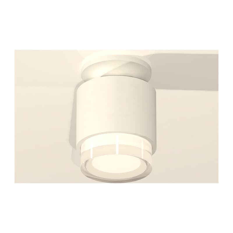 Комплект накладного светильника с акрилом XS7510045 SWH/FR/CL белый песок/белый матовый/прозрачный MR16 GU5.3 (N7925, C7510, N7160) Ambrella Light 3