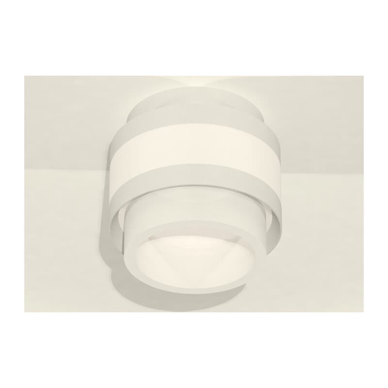 Комплект накладного светильника с акрилом XS8418001 SWH/FR белый песок/белый матовый GX53 (C8418, N8401) Ambrella Light 3
