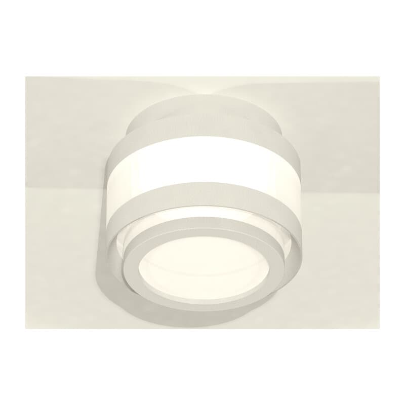 Комплект накладного светильника с акрилом XS8418002 SWH/FR белый песок/белый матовый GX53 (C8418, N8412) Ambrella Light 3