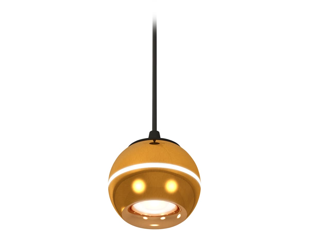 XP1105001 PYG/SBK золото желтое полированное/черный песок MR16 GU5.3 LED 3W 4200K(A2302,C1105,N7014)