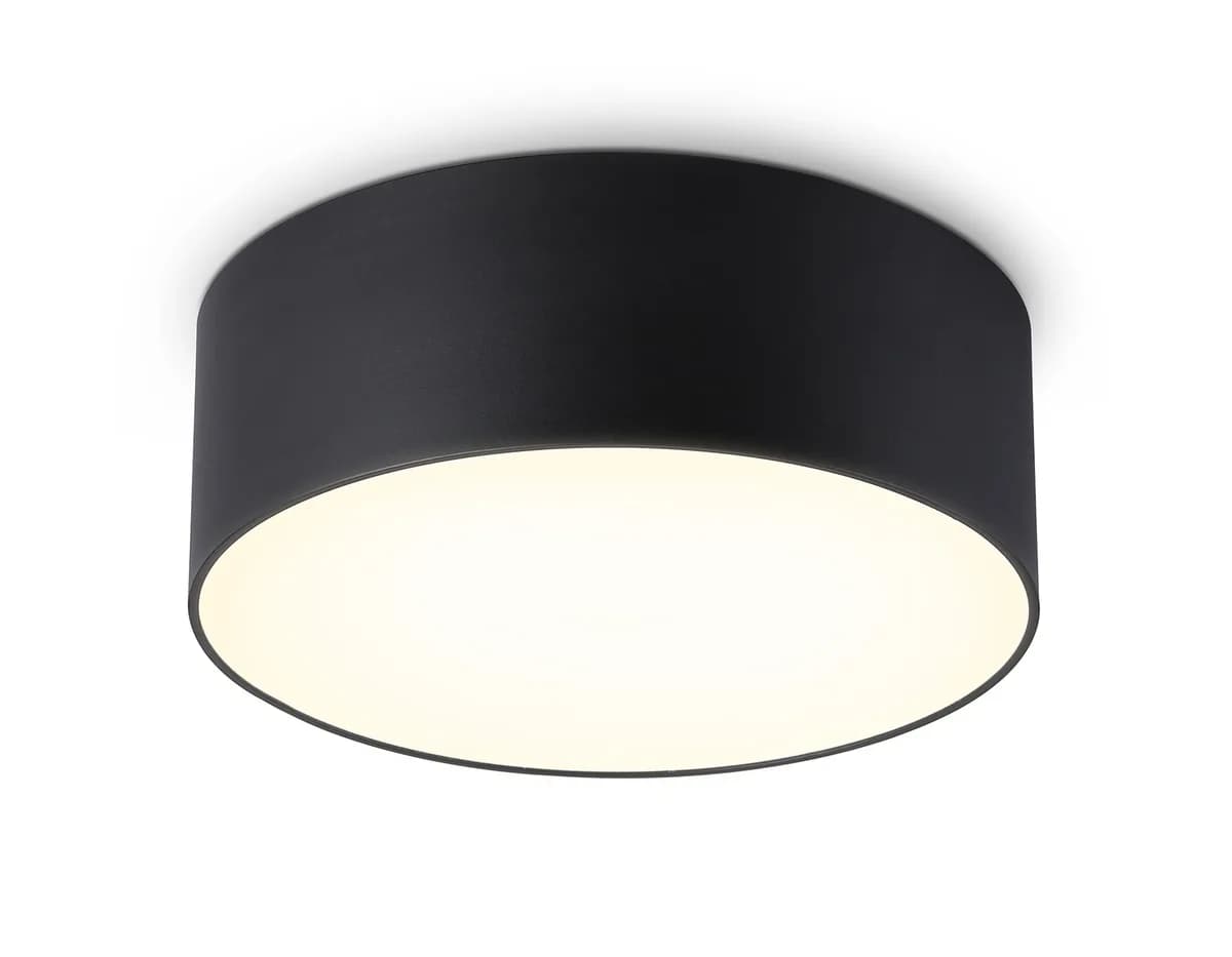 Потолочный светодиодный светильник FV5513 BK черный LED 15W 3000K D120*58 (Без ПДУ) Ambrella Light