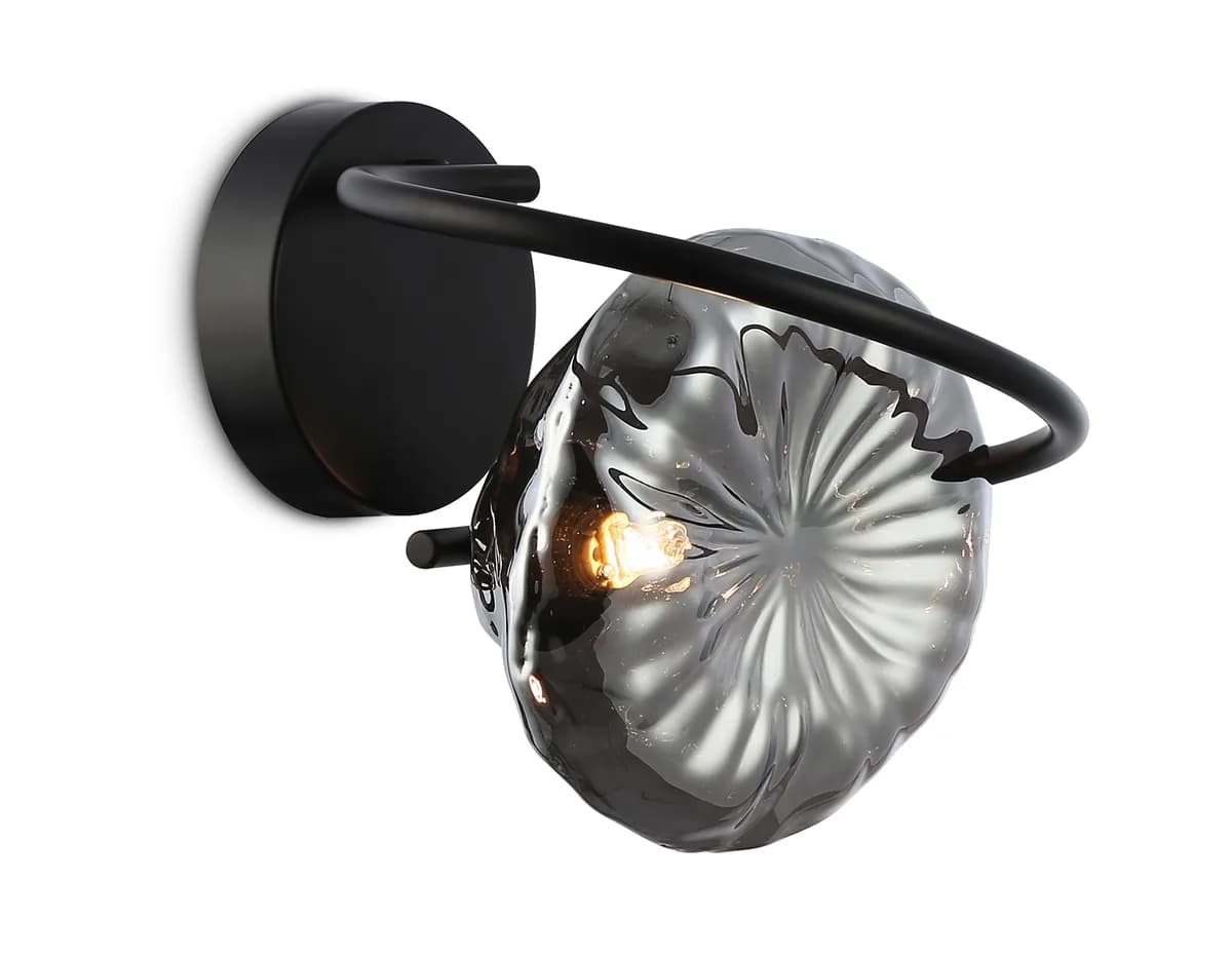 Настенный светильник LH15005 BK/SM черный/дымчатый G9 max 40W 195*210*170 Ambrella Light