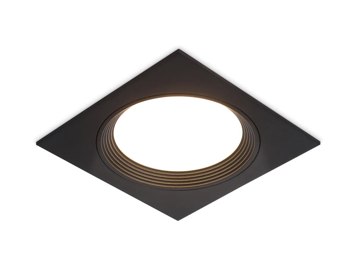 Встраиваемый точечный светильник GX53 TN51804 BK черный GX53 max 15W 110*110*23 Ambrella Light