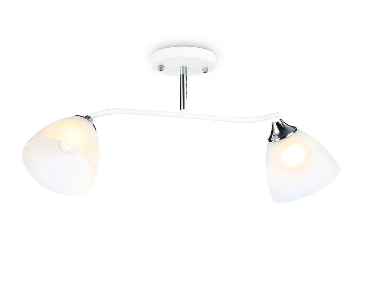 Подвесной светильник TR303001/2 WH/CH/FR белый/хром/белый матовый E27/2 max 40W 560*140*240 Ambrella Light