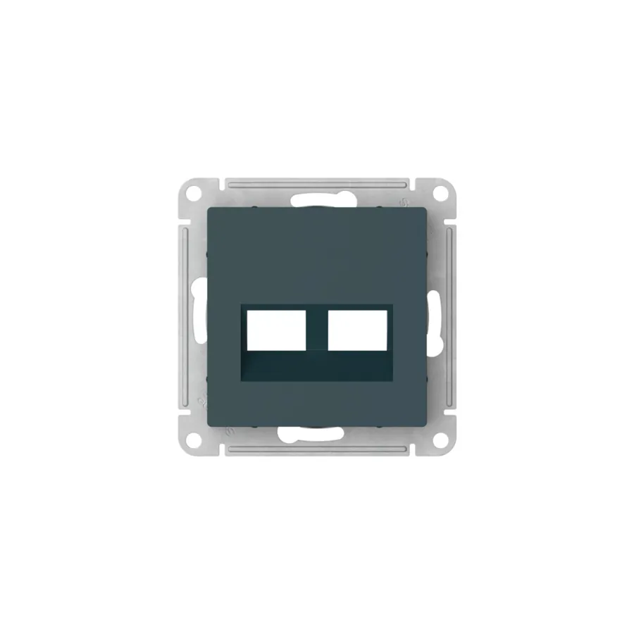 AtlasDesign НАКЛАДКА двойная для информационных функций типа Keystone, ИЗУМРУД 2