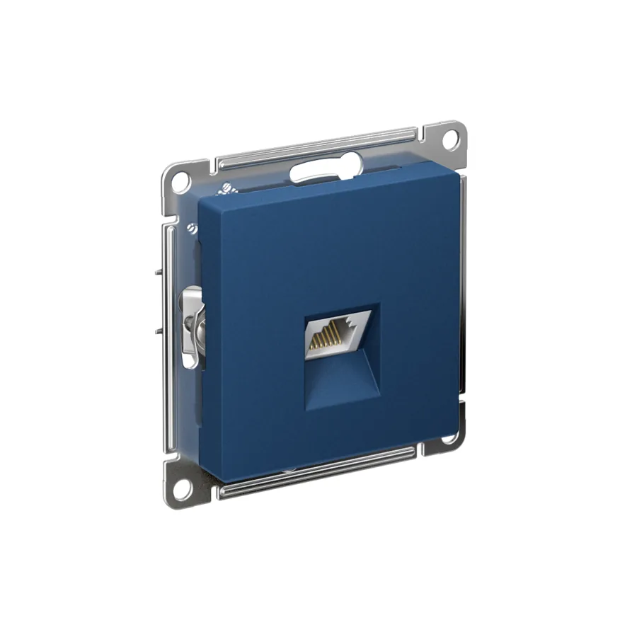 AtlasDesign РОЗЕТКА компьютерная RJ45 кат. 6A, механизм, АКВАМАРИН