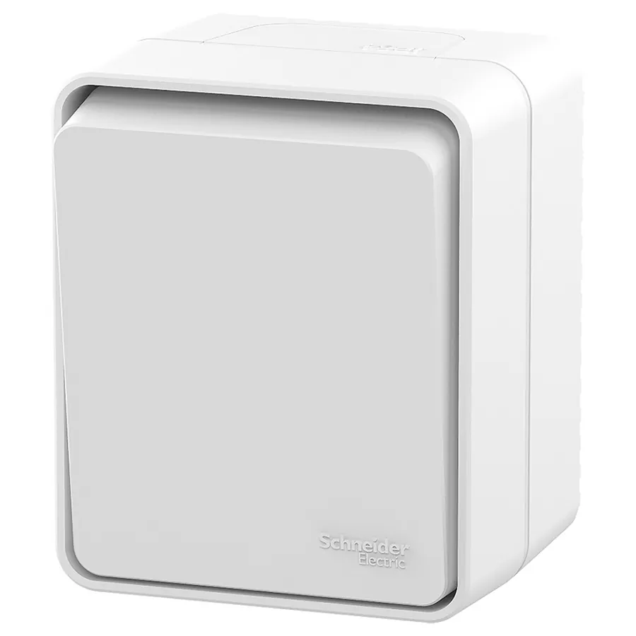 ATLASDESIGN PROFI IP54 О/У 1-клавишный ВЫКЛЮЧАТЕЛЬ КНОПОЧНЫЙ, сх.1, 10А, БЕЛЫЙ 2