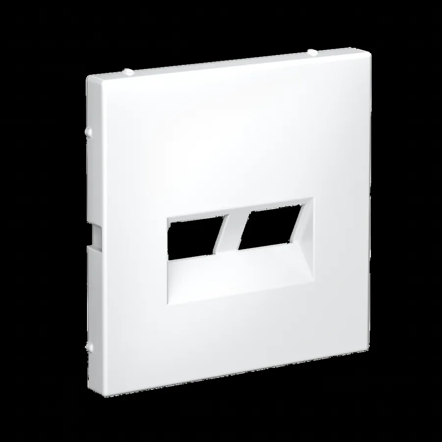 ArtGallery НАКЛАДКА ДВОЙНАЯ для информационных функций типа Keystone, БЕЛЫЙ 2