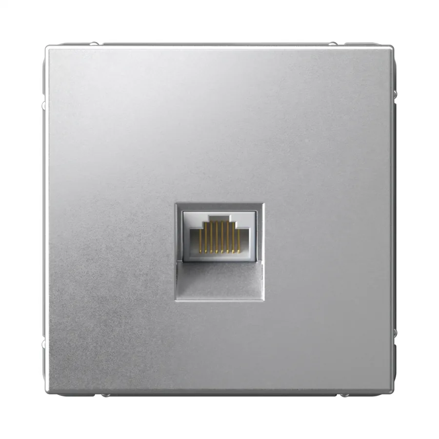 ArtGallery РОЗЕТКА компьютерная RJ45, кат. 6A, механизм, АЛЮМИНИЙ