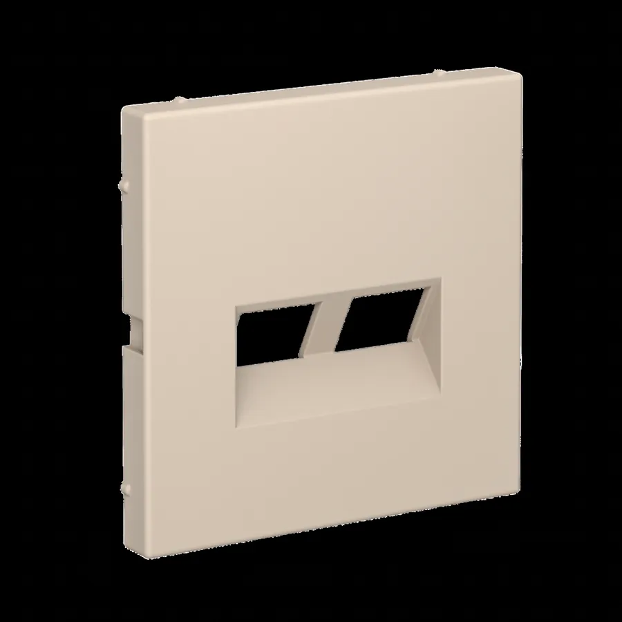 ArtGallery НАКЛАДКА ДВОЙНАЯ для информационных функций типа Keystone, ПЕСОЧНЫЙ 2