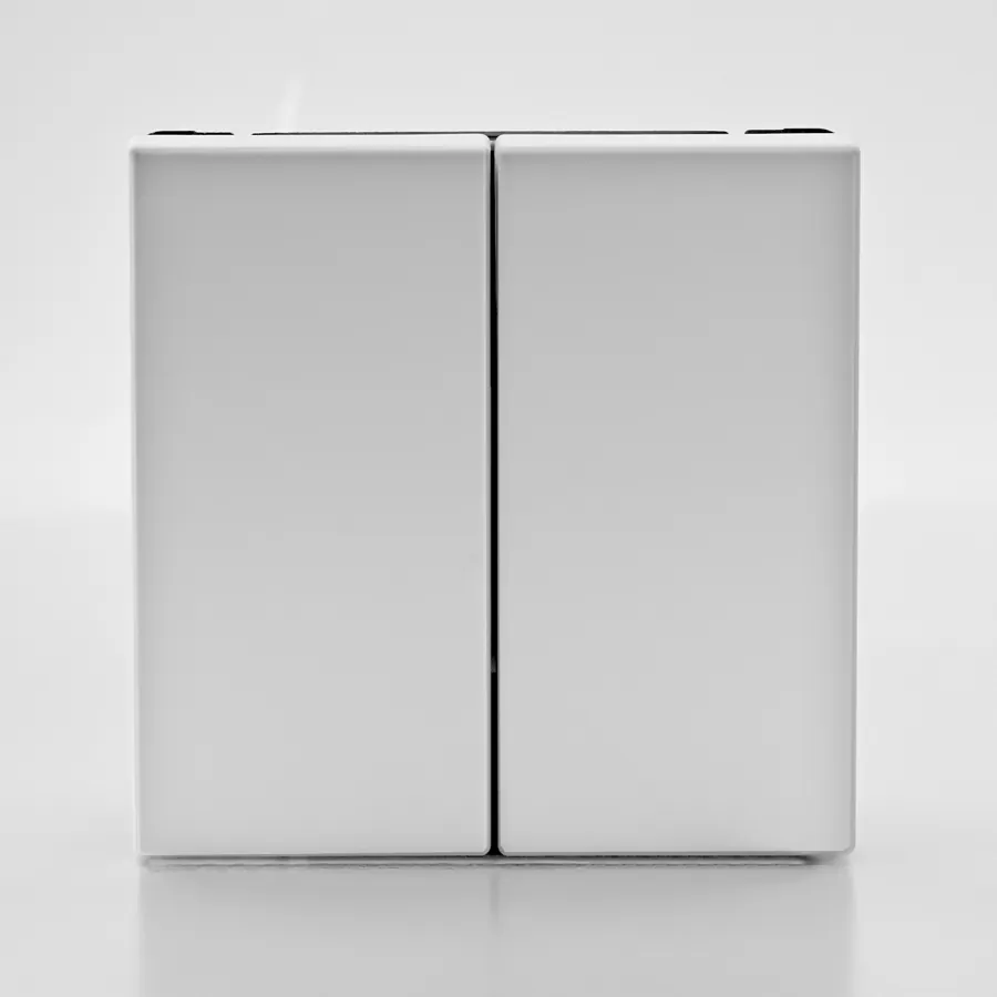 ArtGallery 2-клавишный ВЫКЛЮЧАТЕЛЬ КНОПОЧНЫЙ, 10АХ, механизм, быстрозажим. клем., ЛОТОС