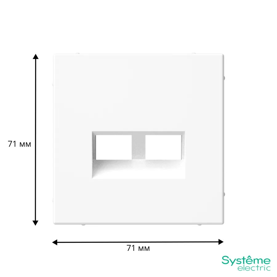 ArtGallery НАКЛАДКА ДВОЙНАЯ для информационных функций типа Keystone, ЛОТОС