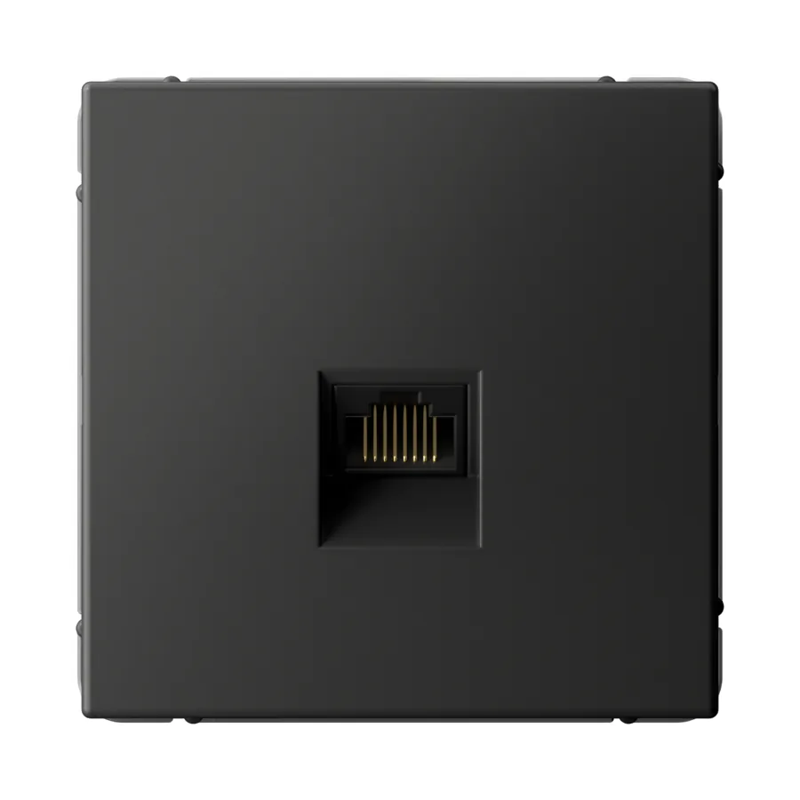 ArtGallery РОЗЕТКА компьютерная RJ45, кат. 6A, механизм, БАЗАЛЬТ