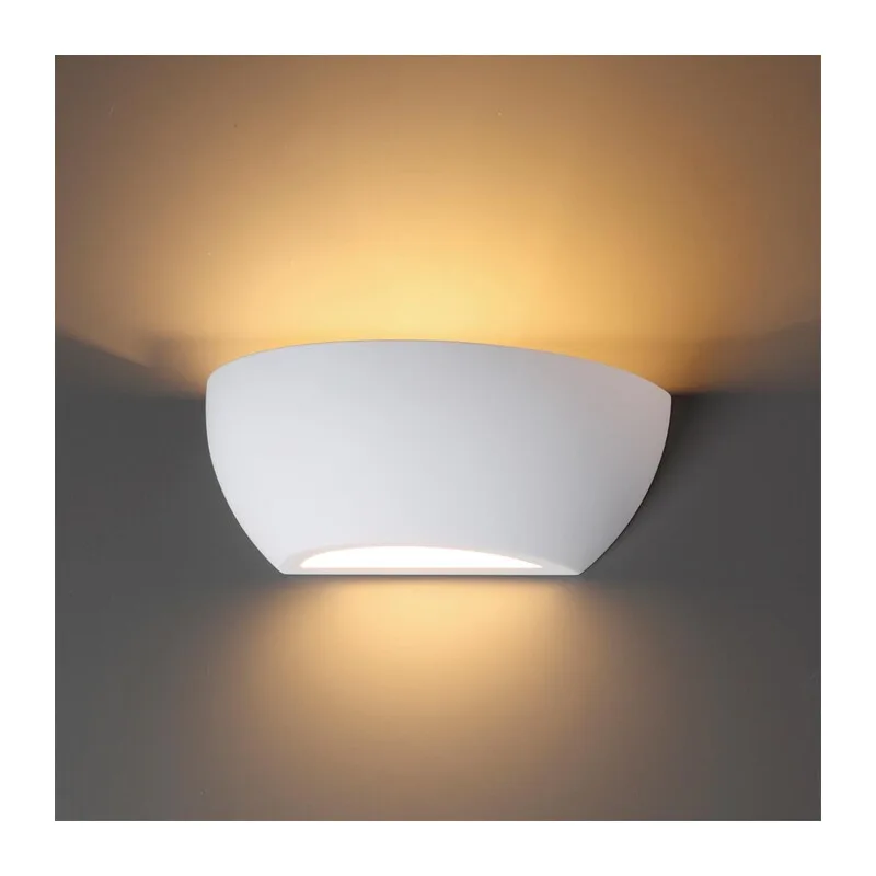 3551/1W HIGHTECH ODL18 431 белый гипсовый Настенный светильник IP20 E14 1*40W 220V GIPS