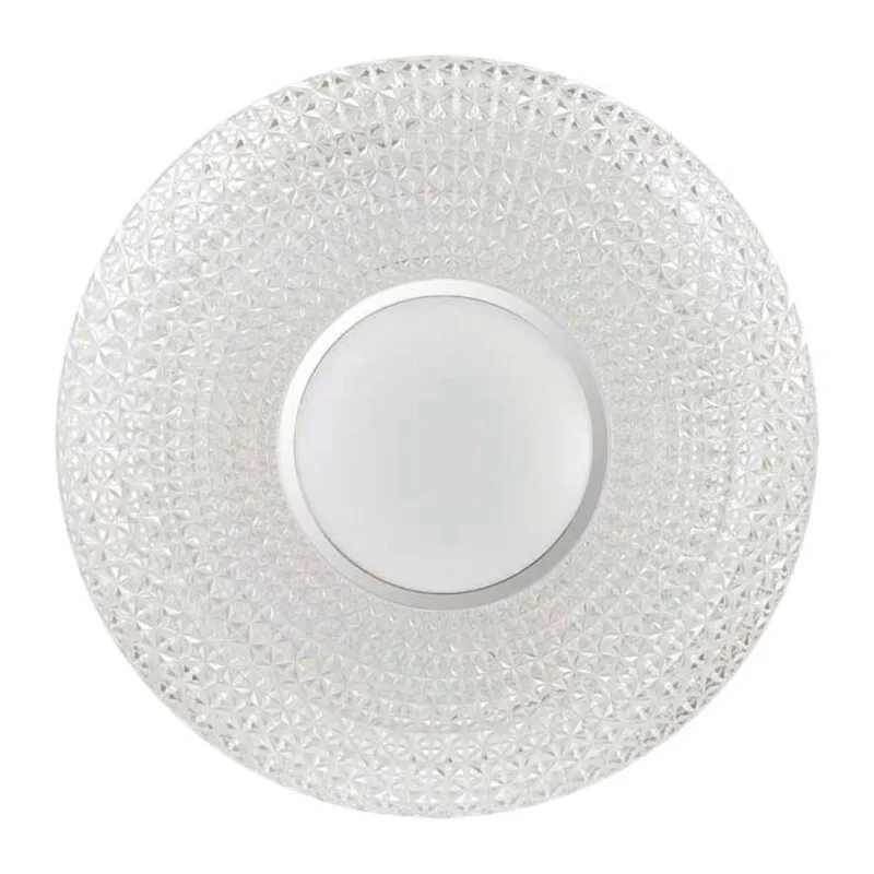 2048/DL PALE SN 000 Светильник пластик/белый/прозрачный/хром LED 48Вт 3000-6300K D420 IP43 пульт ДУ VISMA