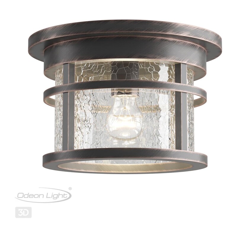 4044/1C NATURE ODL18 699 коричневый/патина Уличный потолочный светильник IP44 E27 60W 220V VIRTA