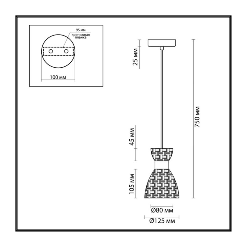 3704/1 COMFI LN26 110 античная бронза Подвес E14 40W 220V JACKIE