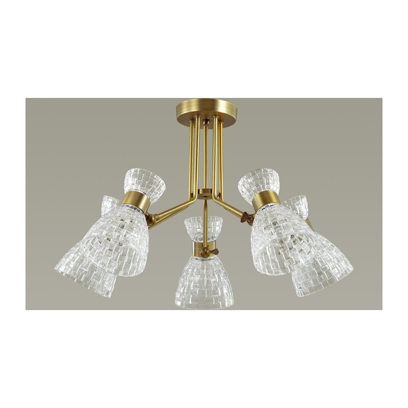 3704/5C COMFI LN26 110 античная бронза Люстра потолочная E14 5*40W 220V JACKIE 2