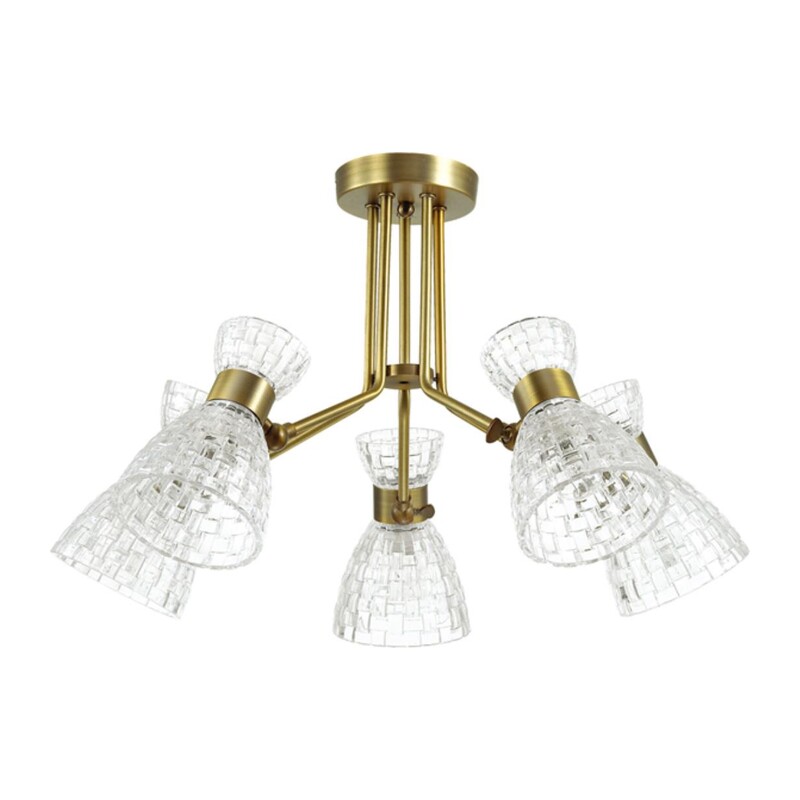 3704/5C COMFI LN26 110 античная бронза Люстра потолочная E14 5*40W 220V JACKIE 3