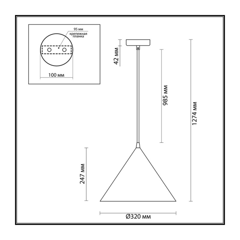 3724/24L LEDIO LN26 403 черный Подвес LED 24W 4000К 220V LENNY