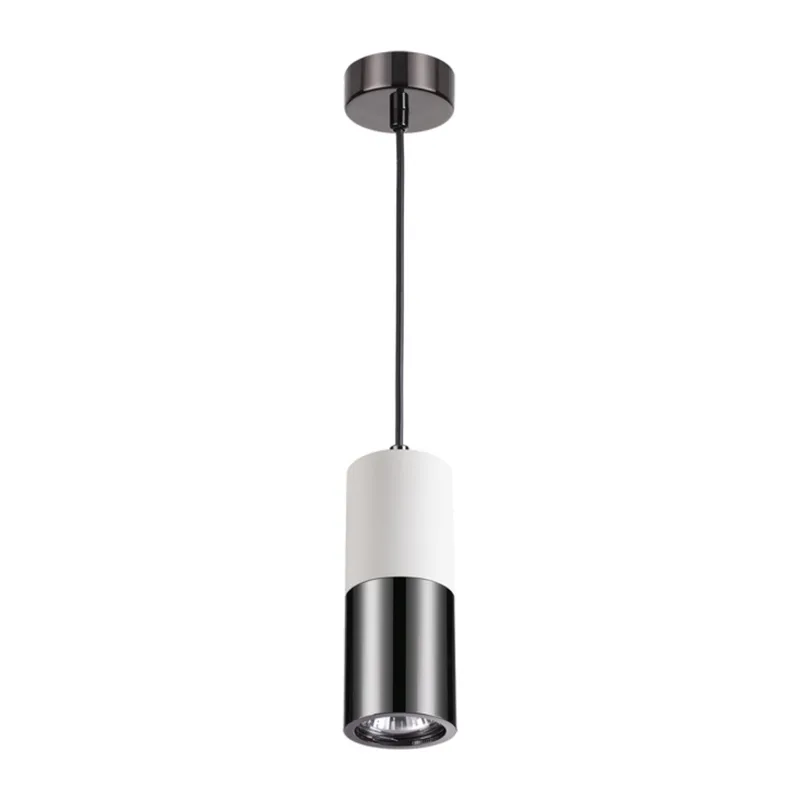 3834/1 HIGHTECH ODL19 161 белый с черным/металл Подвесной светильник GU10 1*50W D91хH1200 DUETTA