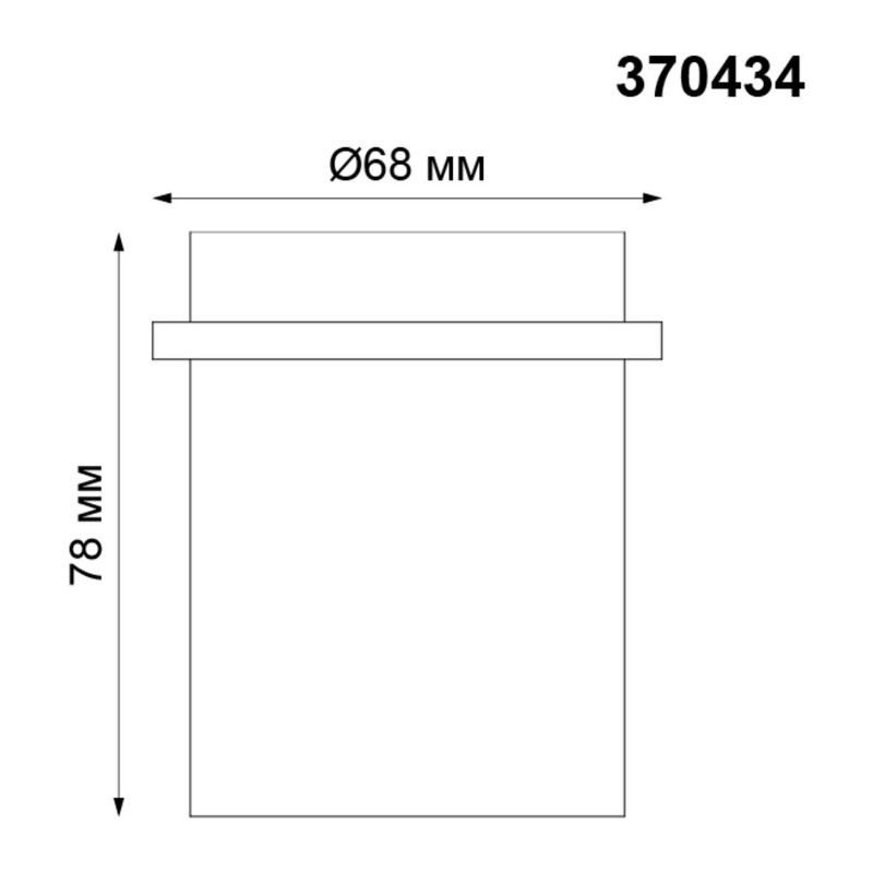 370434 SPOT NT19 515 белый Встраиваемый светильник IP20 GU10 50W 220V BUTT 3