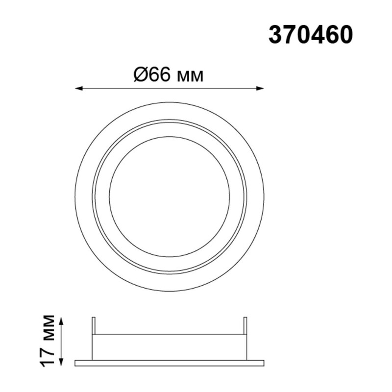 370460 KONST NT19 148 медь Крепежное кольцо для арт. 370455-370456 MECANO
