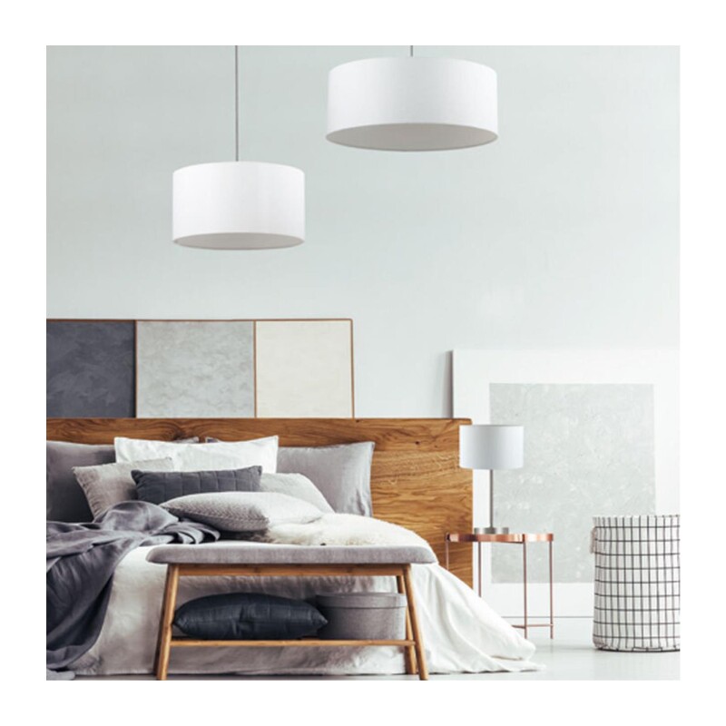 3745/2 MODERNI LN26 525 никель/белый, металл/текстиль Подвес E27 2*60W 220V NIKKI