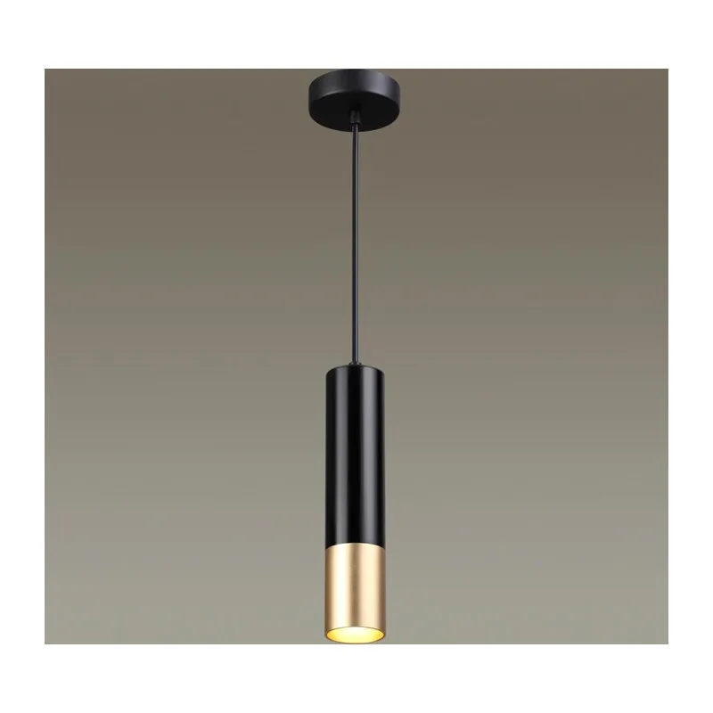 3876/1L HIGHTECH ODL19 399 черный с золотом Подвесной светильник GU10 1*50W 220V KIKO 2