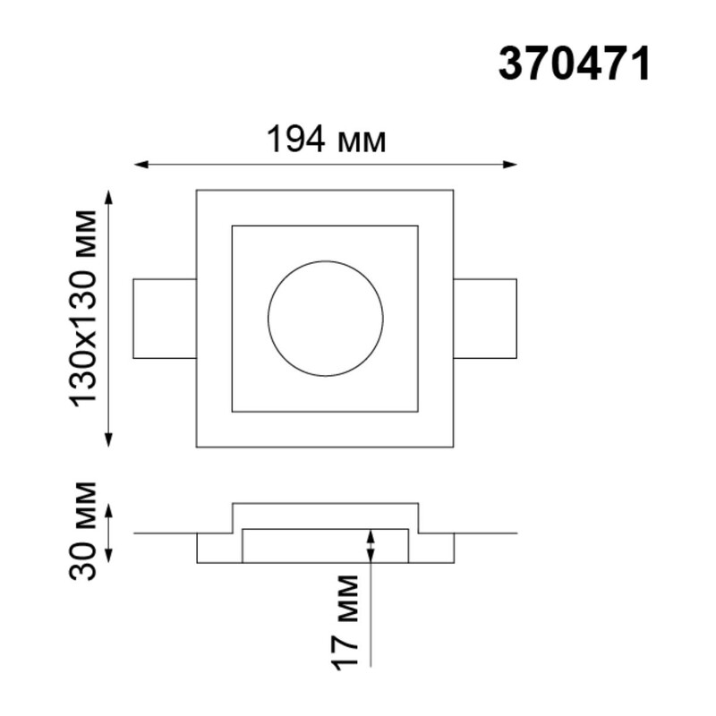 370471 SPOT NT19 633 белый гипс Встраиваемый под покраску светильник IP20 GU10 50W 220V YESO