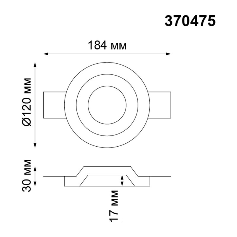370475 SPOT NT19 634 белый гипс Встраиваемый под покраску светильник IP20 GU10 50W 220V YESO