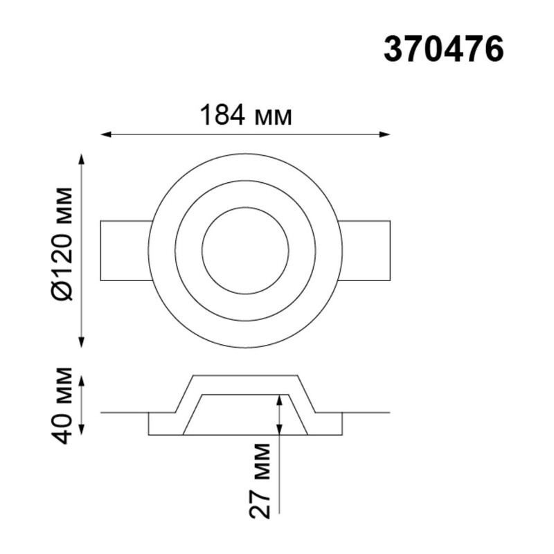370476 SPOT NT19 634 белый гипс Встраиваемый под покраску светильник IP20 GU10 50W 220V YESO
