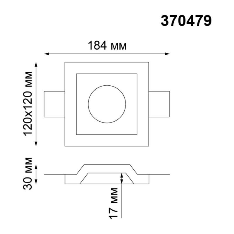 370479 SPOT NT19 635 белый гипс Встраиваемый под покраску светильник IP20 GU10 50W 220V YESO
