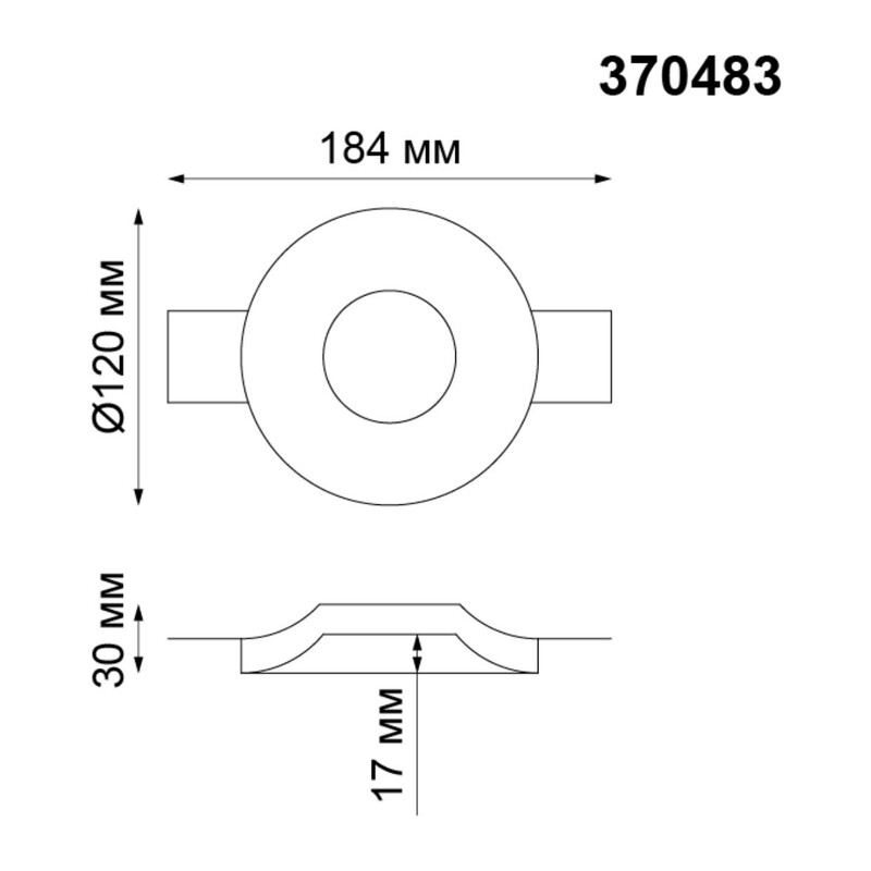370483 SPOT NT19 631 белый гипс Встраиваемый под покраску светильник IP20 GU10 50W 220V YESO