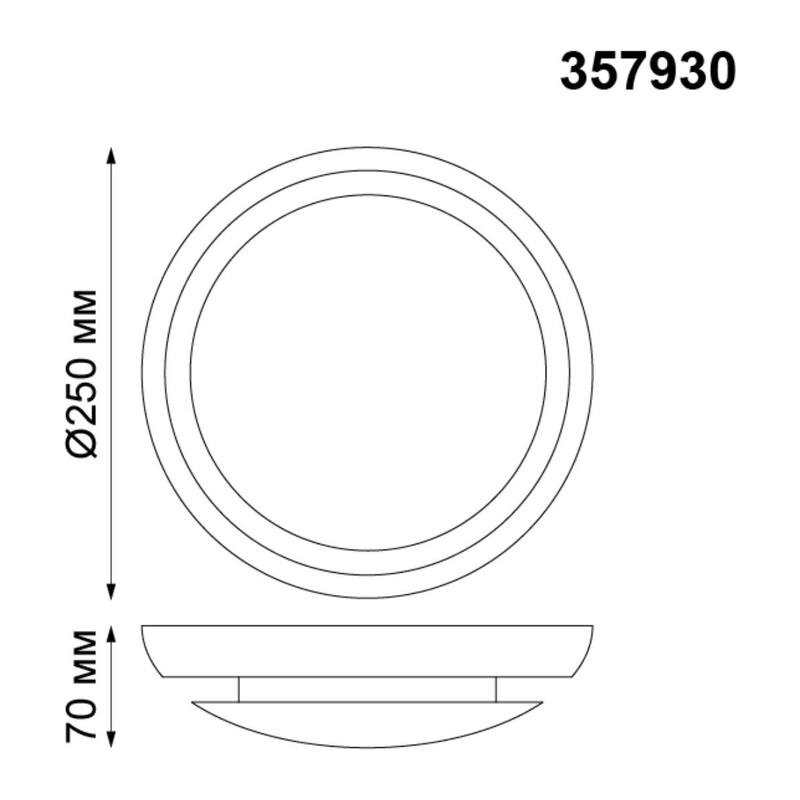 357930 OVER NT19 133 белый гипс Накладной светильник IP20 LED 3000К 4W 220V CAIL 2