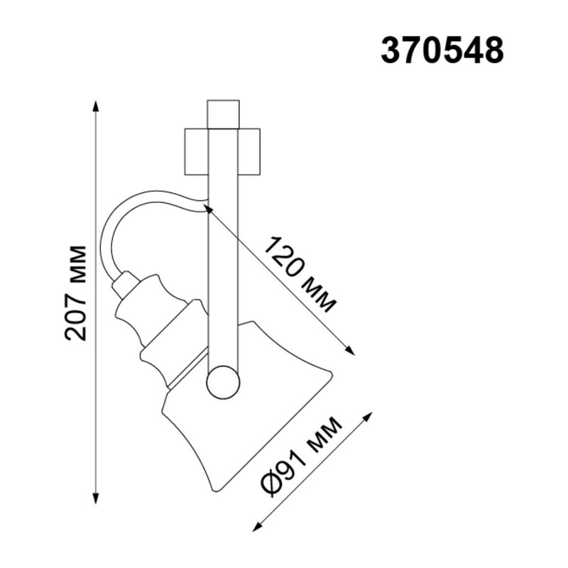 370548 PORT NT19 289 черный Светильник трековый однофазный трехжильный IP20 GU10 50W 230V VETERUM 2