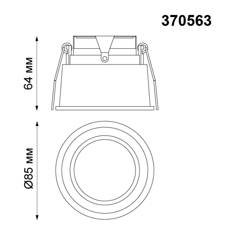 370563 SPOT NT19 578 белый Встраиваемый светильник IP20 GU10 50W 220-240V CLOUD 2