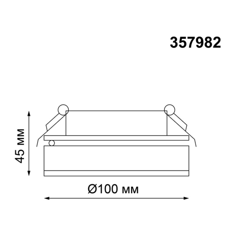 357982 SPOT NT19 460 белый Встраиваемый светильник IP20 LED 3000К 12W 220V GRODA