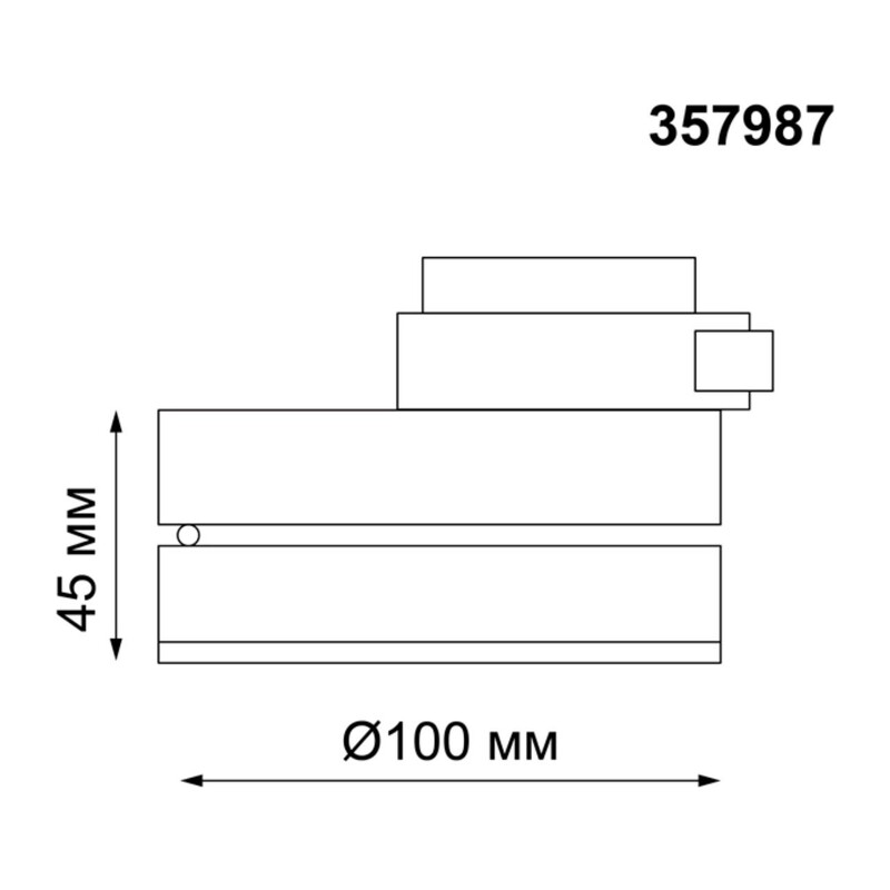357987 PORT NT19 284 черный Светильник трековый однофазный трехжильный IP20 LED 3000К 12W 220V GRODA