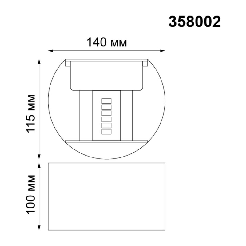 358002 STREET NT19 744 белый Ландшафтный светильник IP54 LED 3000К 2*3W 85-265V KAIMAS 2