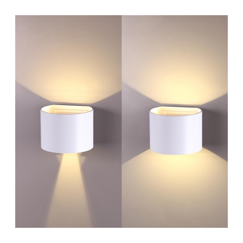 358002 STREET NT19 744 белый Ландшафтный светильник IP54 LED 3000К 2*3W 85-265V KAIMAS