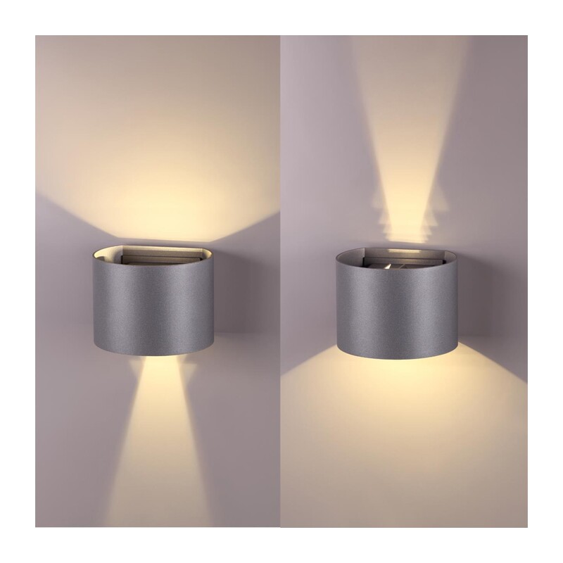 358003 STREET NT19 744 темно-серый Ландшафтный светильник IP54 LED 3000К 2*3W 85-265V KAIMAS